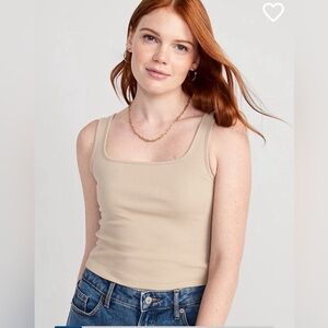 Old Navy Women Tank Top Large Spring & Summer Cropped Athleisure Athletic